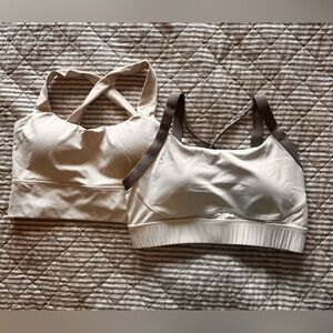 Berlook Cream and Oak Long Line Sports Bra Bundle